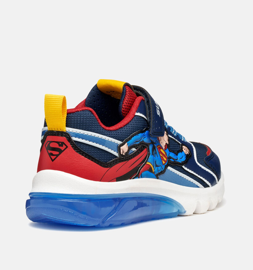 Geox Ciberdron Superman Sneakers Blauw voor jongens (361939) - geschikt voor steunzolen