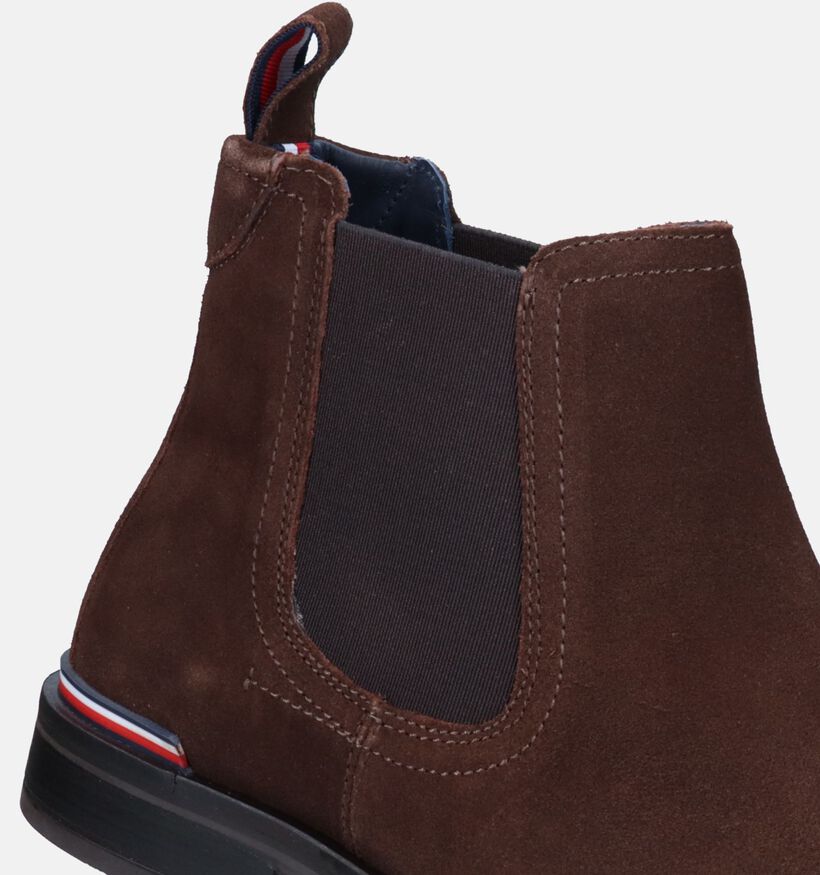 Tommy Hilfiger Coporate Boots Chelsea en Brun pour hommes (329360) - pour semelles orthopédiques