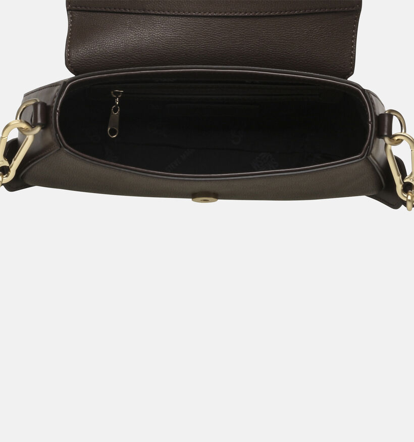 Steve Madden Blyon Donkerbruine Schoudertas voor dames (379188)
