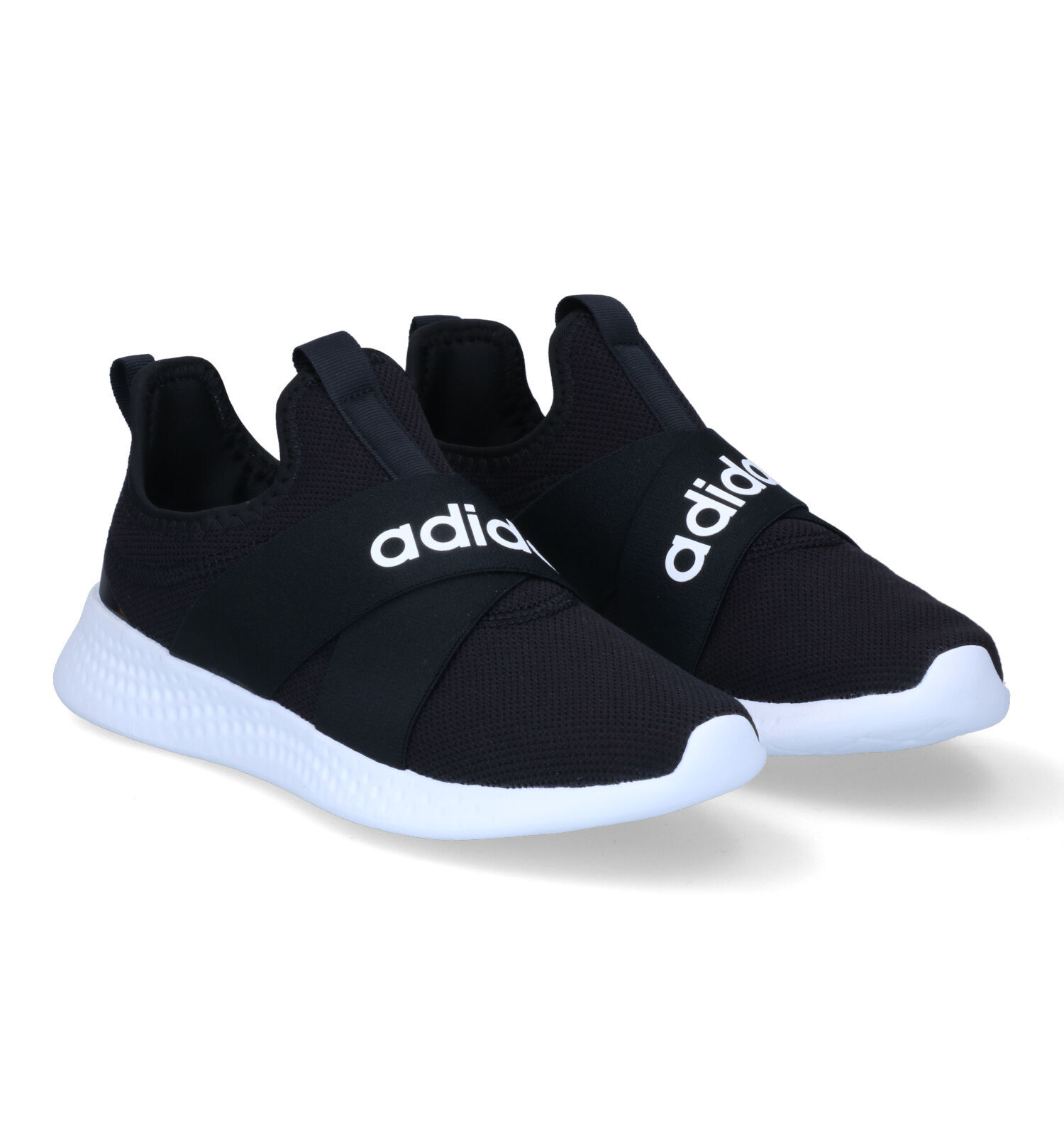 Adidas slip on zwart on sale