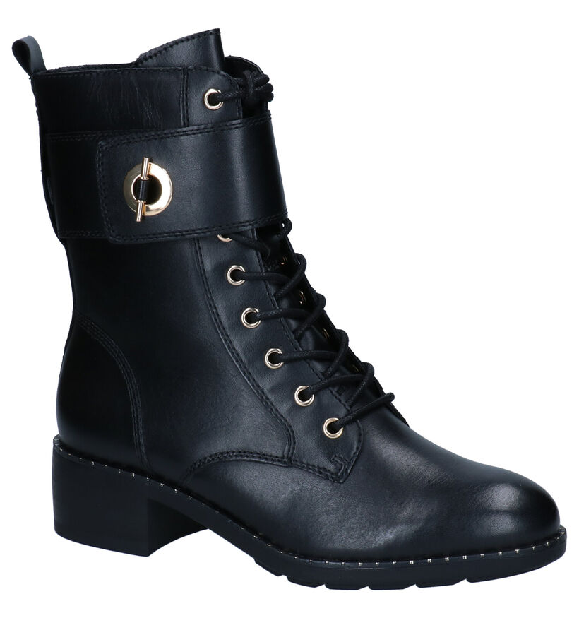 Tamaris Touch It Bottines en Noir en cuir (296787)