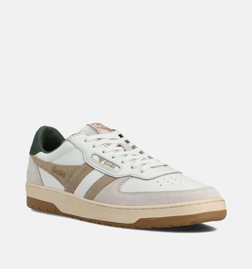 Gola Hawk Witte Sneakers voor heren (360713) - geschikt voor steunzolen