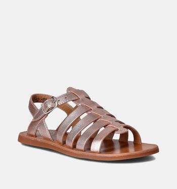Pom d'Api Sandales Or rose