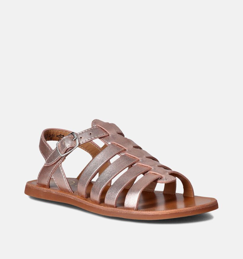 Pom d'Api Plagette Strap Rose gold sandalen voor meisjes (354612)