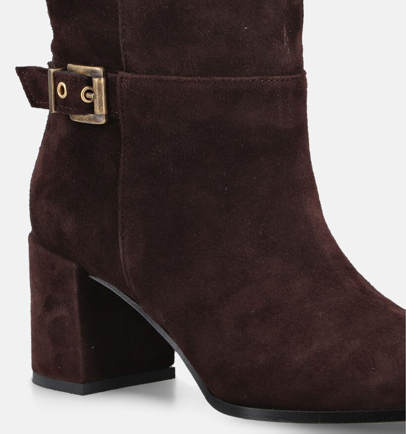 Laurent David Bottes hautes en Brun foncé pour femmes (365555)