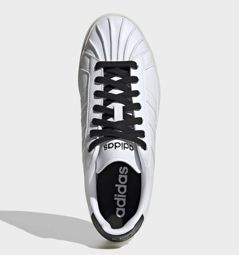 adidas Streettalk Baskets basses en Blanc pour hommes (375305) - pour semelles orthop&eacute;diques