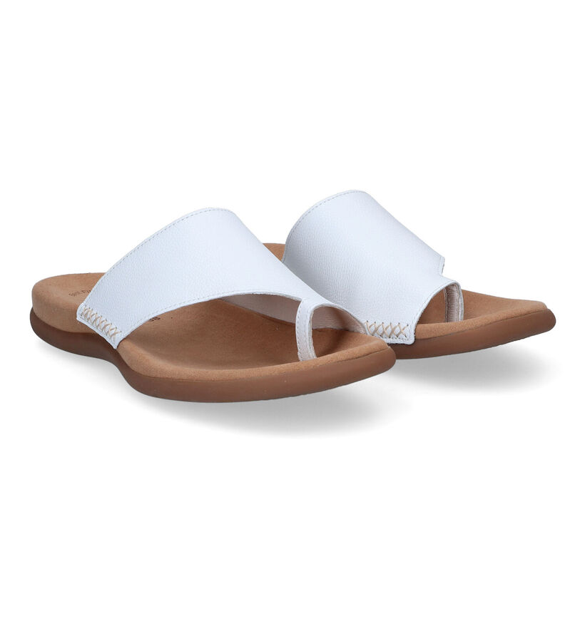 Gabor Best Fitting Nu-pieds en Cognac en cuir (301879)