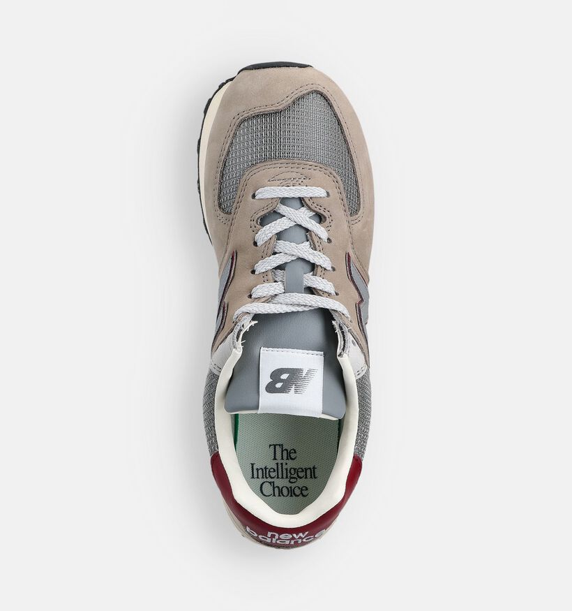 New Balance 574 Baskets en Beige/Gris pour hommes (359066) - pour semelles orthopédiques