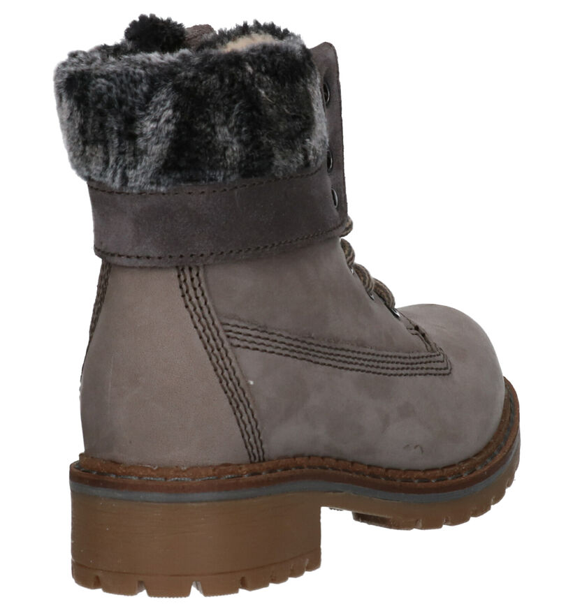 Dazzle Bottines en Gris en nubuck (261602)