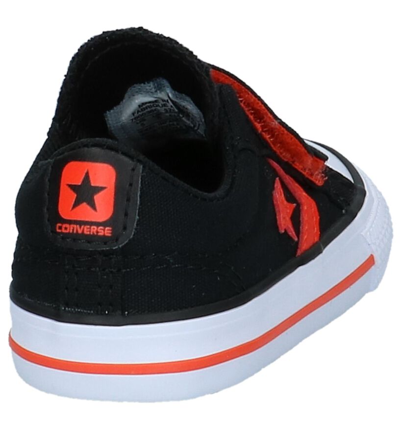 Zwarte Babysneakers Converse Star Player in stof (210272)