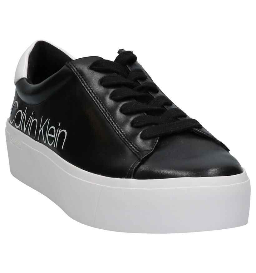 Calvin Klein Janika Baskets en Noir en cuir (255818)