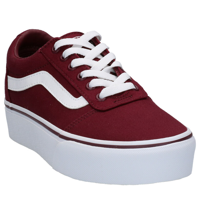 Vans Ward Platform Beige Sneakers voor dames (321163)