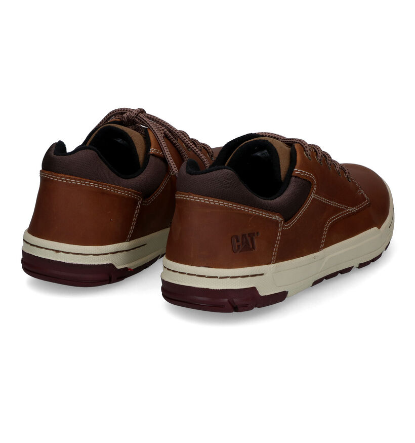 Caterpillar Colfax Chaussures à lacets en Cognac en cuir (312660)