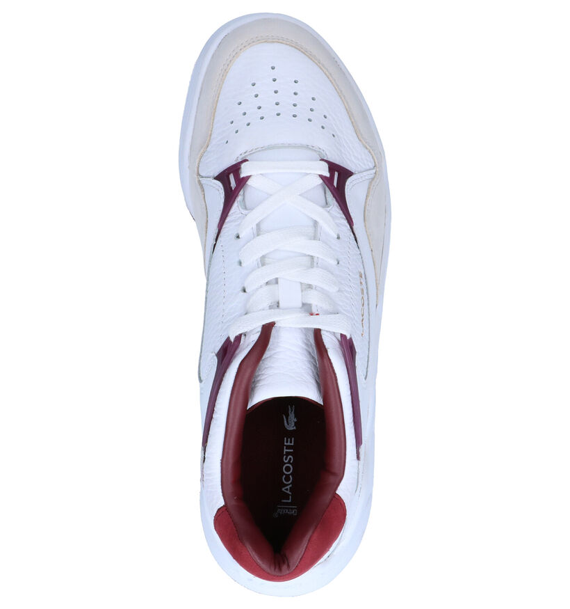 Lacoste Court Slam Witte Sneakers in leer (253448)