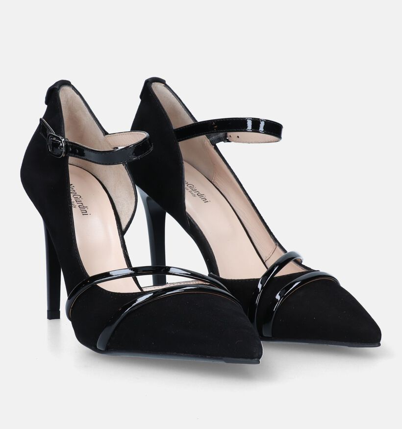 Nerogiardini Zwarte High Heel Pumps Met Riempje voor dames (330793)