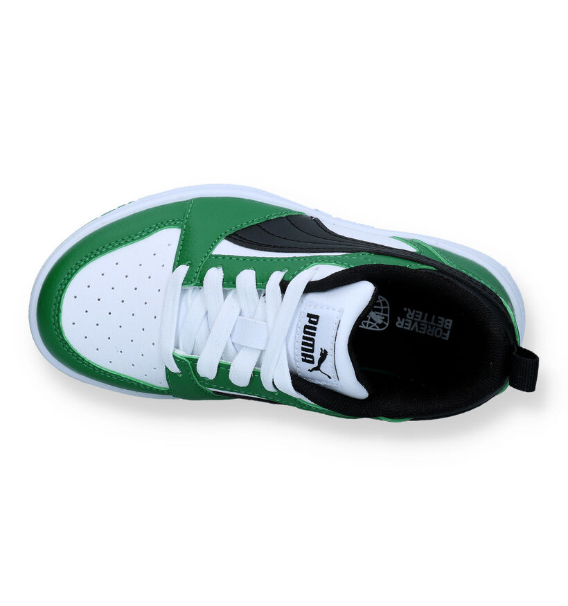 Puma Rebound V6 Baskets en Blanc pour filles, garçons (326488)