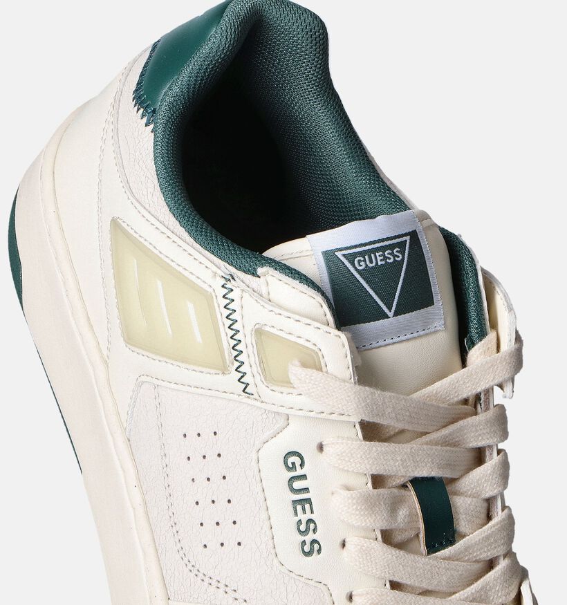 Guess Vincent Witte Veterschoenen voor heren (354069) - geschikt voor steunzolen