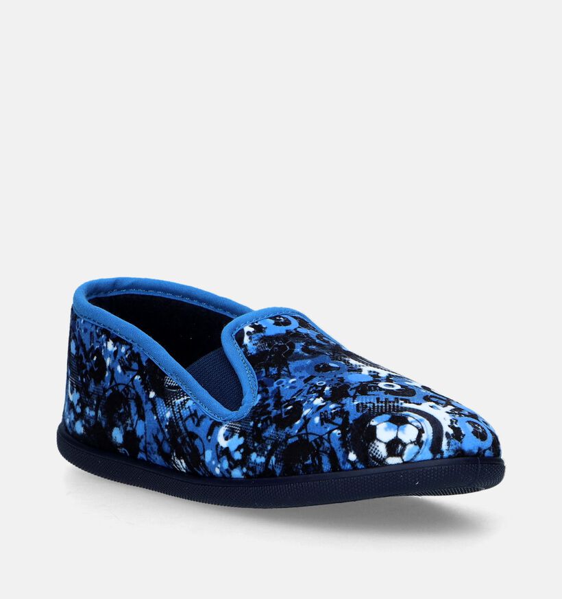 Milo & Mila Pantoufles fermées en Bleu pour garçons (348651)
