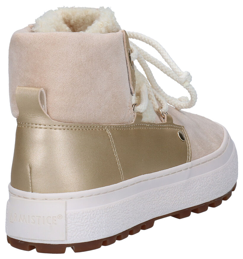 Armistice Peak Beige Hoge Sneakers voor dames (297789) - geschikt voor steunzolen