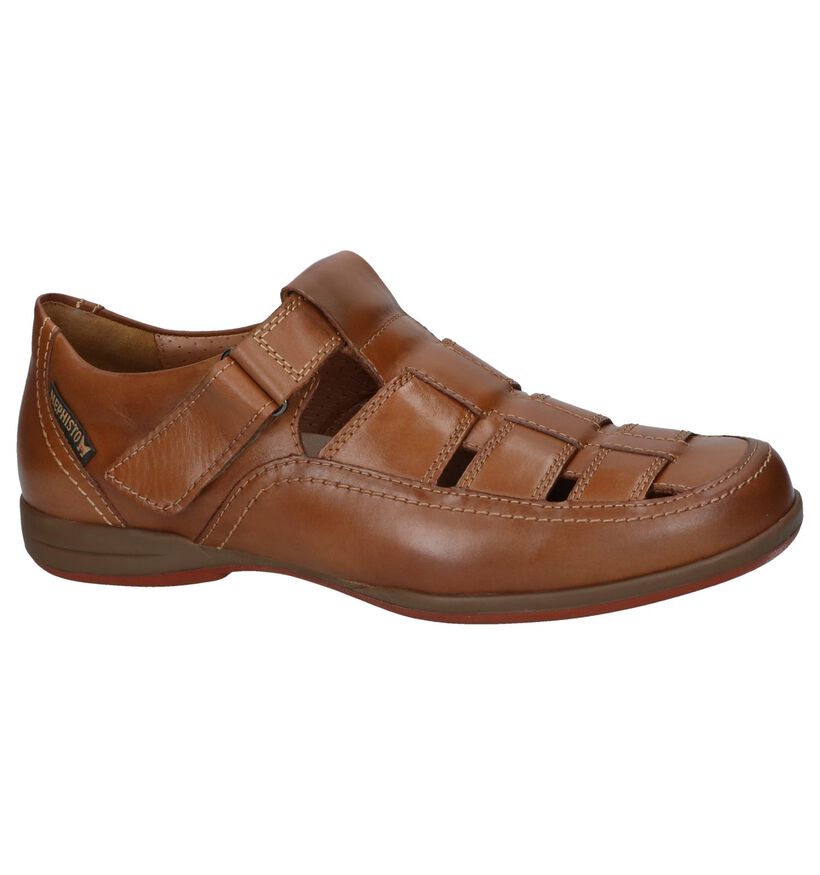 Cognac Sandalen Mephisto Rafael Antica in leer (246474)