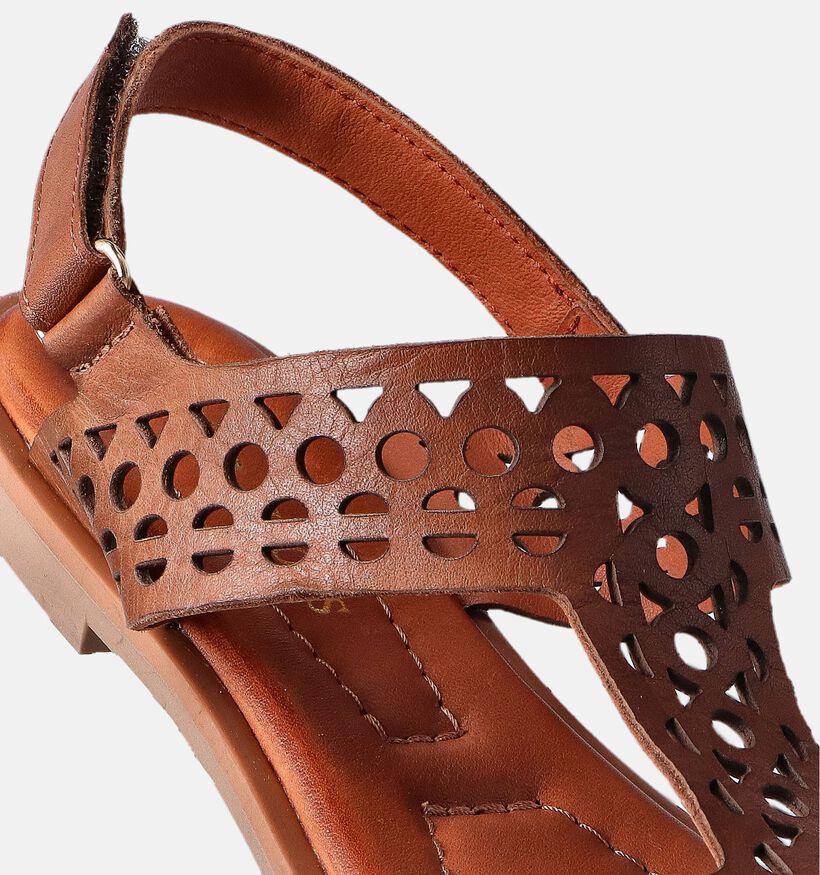 River Woods Aliana Sandales plates en Cognac pour femmes (356797)