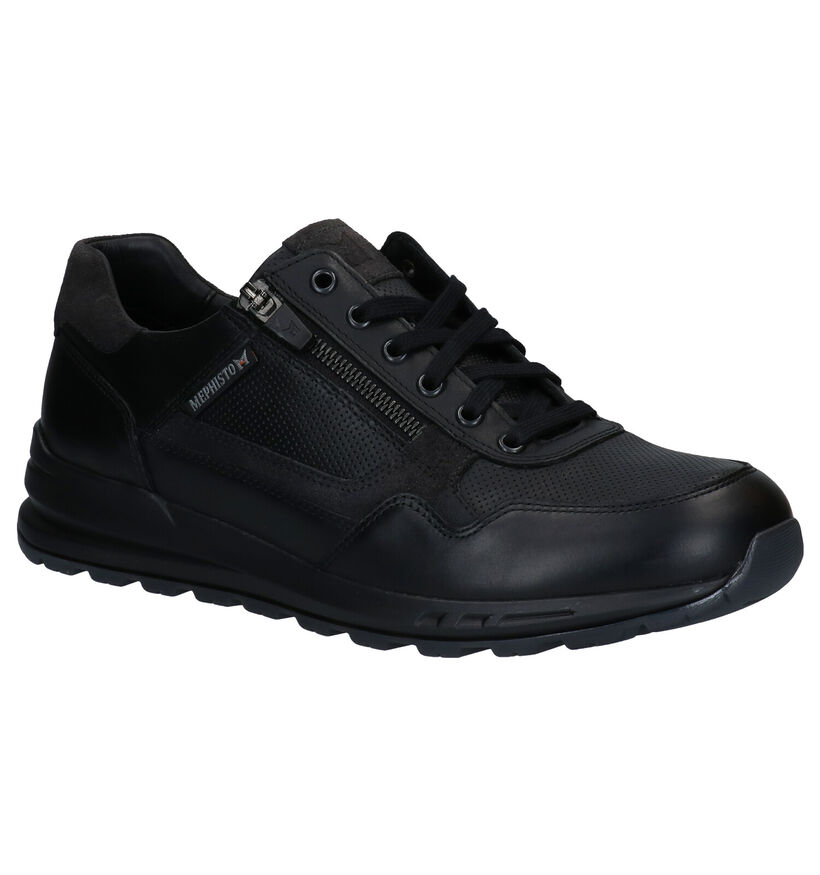 Mephisto Bradley Randy Chaussures à lacets en Noir pour hommes (330712) - pour semelles orthopédiques