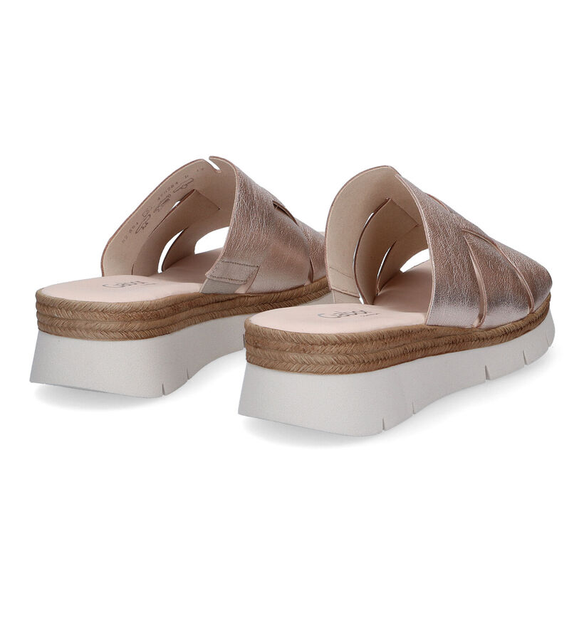 Gabor Comfort Mules en Or en cuir (306202)