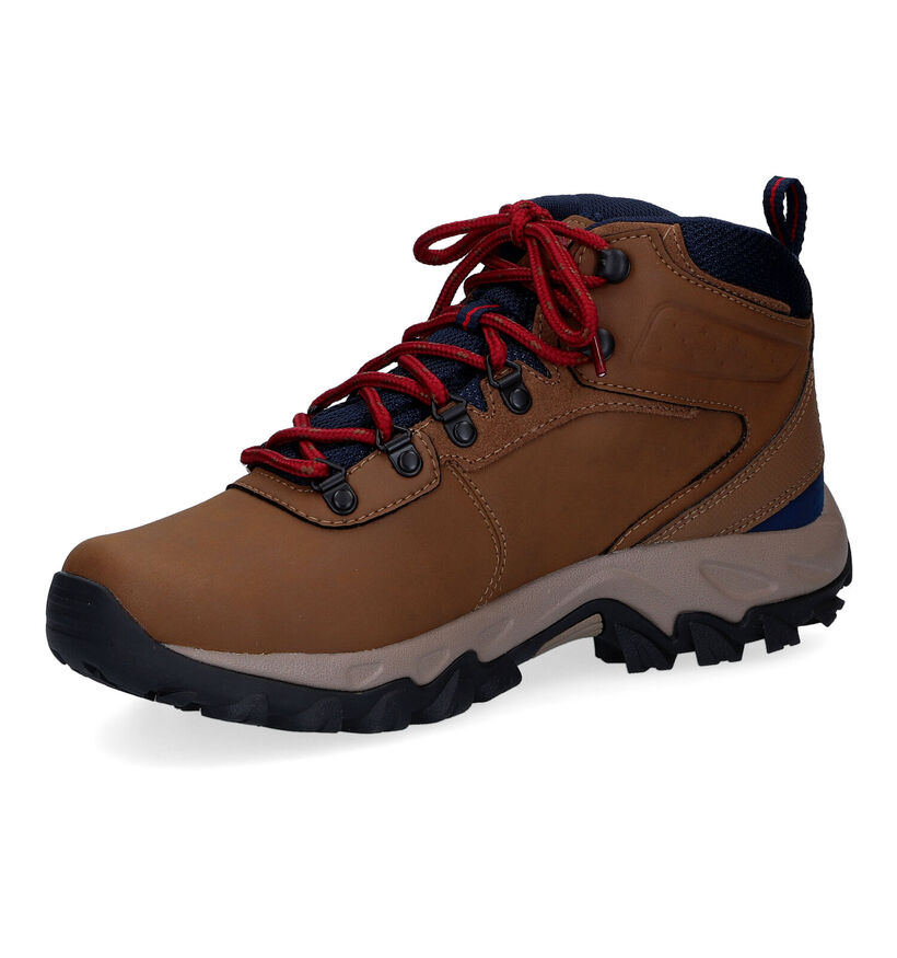 Columbia Newton Ridge Plus II WP Cognac Wandelschoenen voor heren (303303) - geschikt voor steunzolen