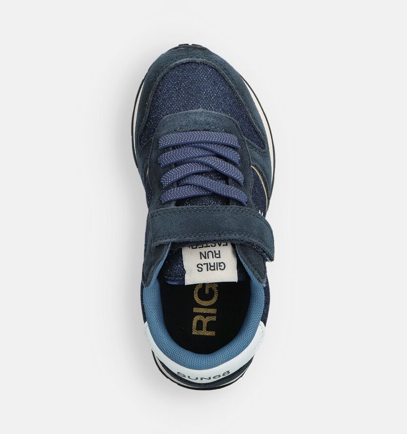 Sun68 Baskets en Bleu pour filles (362144) - pour semelles orthopédiques