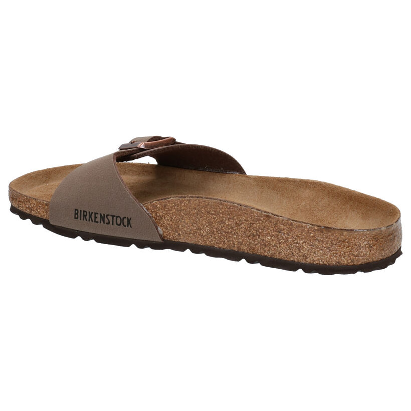 Birkenstock Madrid Birko-Flor Witte Slippers voor dames (338044)