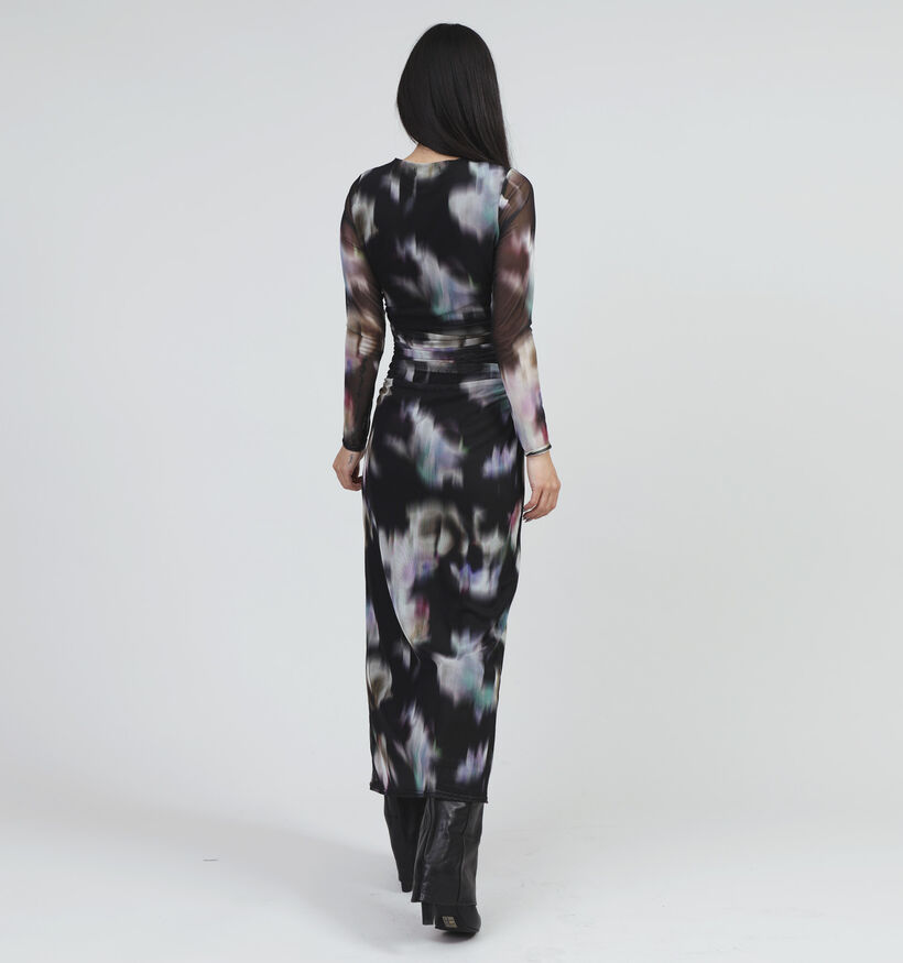 SISTERS POINT Esme Zwarte Maxi jurk voor dames (355147)