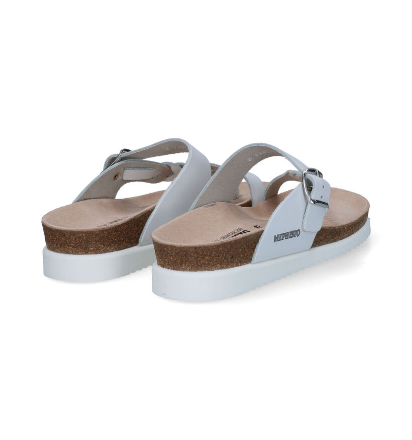 Mephisto Heleonore Nu-pieds en Blanc en cuir (306889)