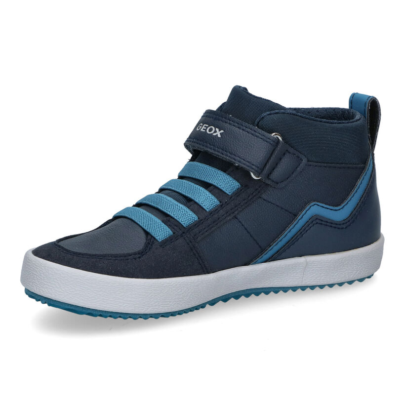 Geox Alonisso Blauwe Hoge Schoenen in kunstleer (298594)