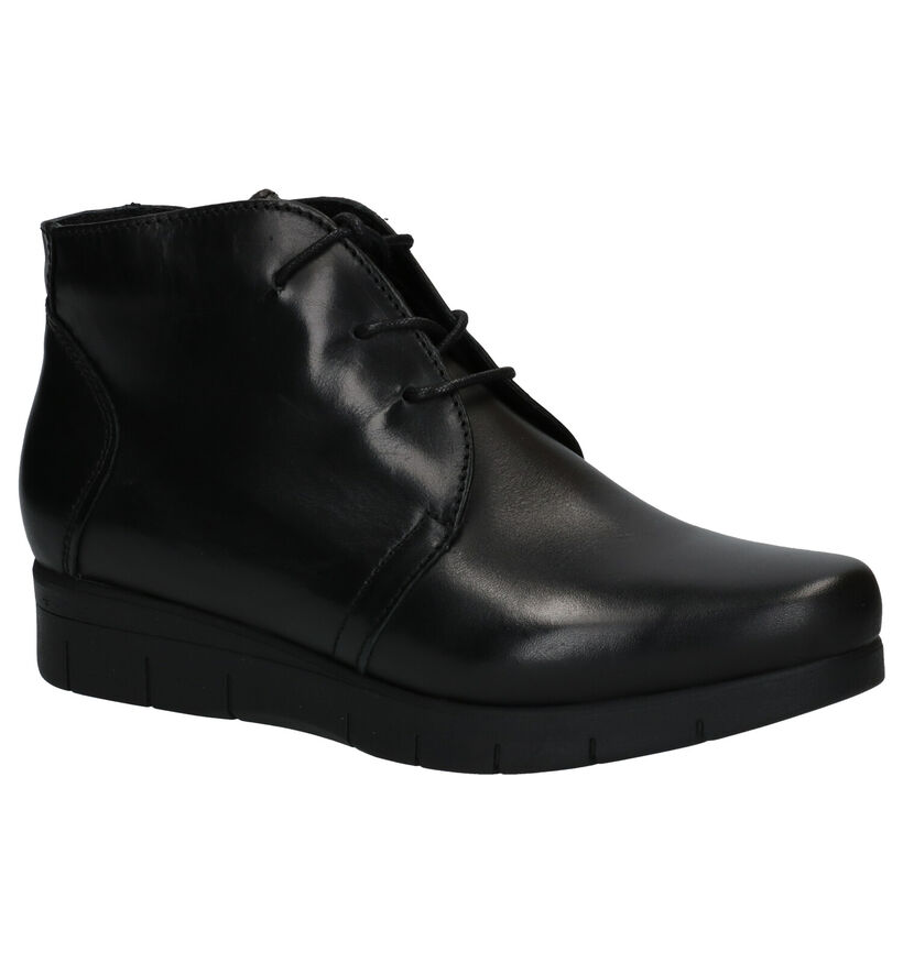 Hush Puppies Gorta Bottillons en Noir en cuir (292705)