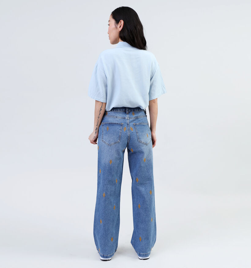 Vila Elanor Wide leg Jeans en Bleu pour femmes (342147)