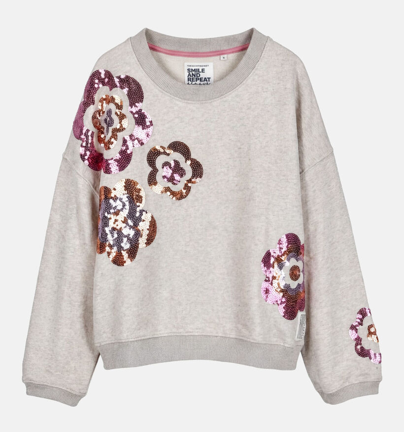 The Shirt Project Flower Grijze Sweater voor dames (374346)