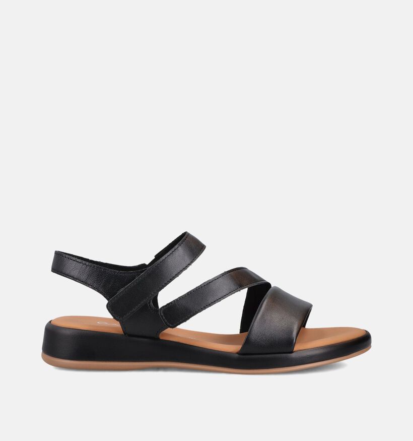 Gabor Zwarte Platte Sandalen voor dames (371165)