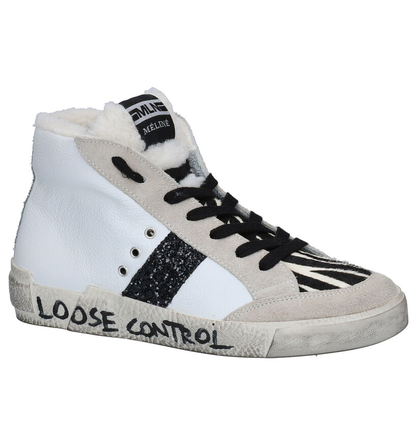 Méliné Witte Sneakers voor dames (297817) - geschikt voor steunzolen