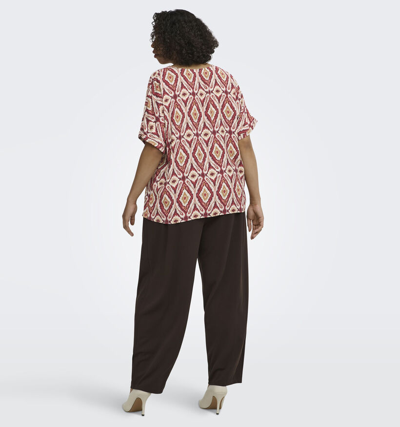 ONLY Carmakoma Belly Mika Rode Blouse voor dames (378395)