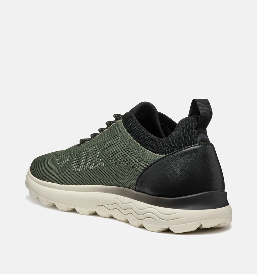 Geox Spherica Groene Veterschoenen voor heren (353844) - geschikt voor steunzolen