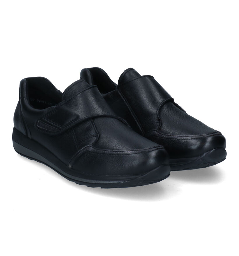 Ara Osaka Zwarte Velcroschoenen in leer (316325)
