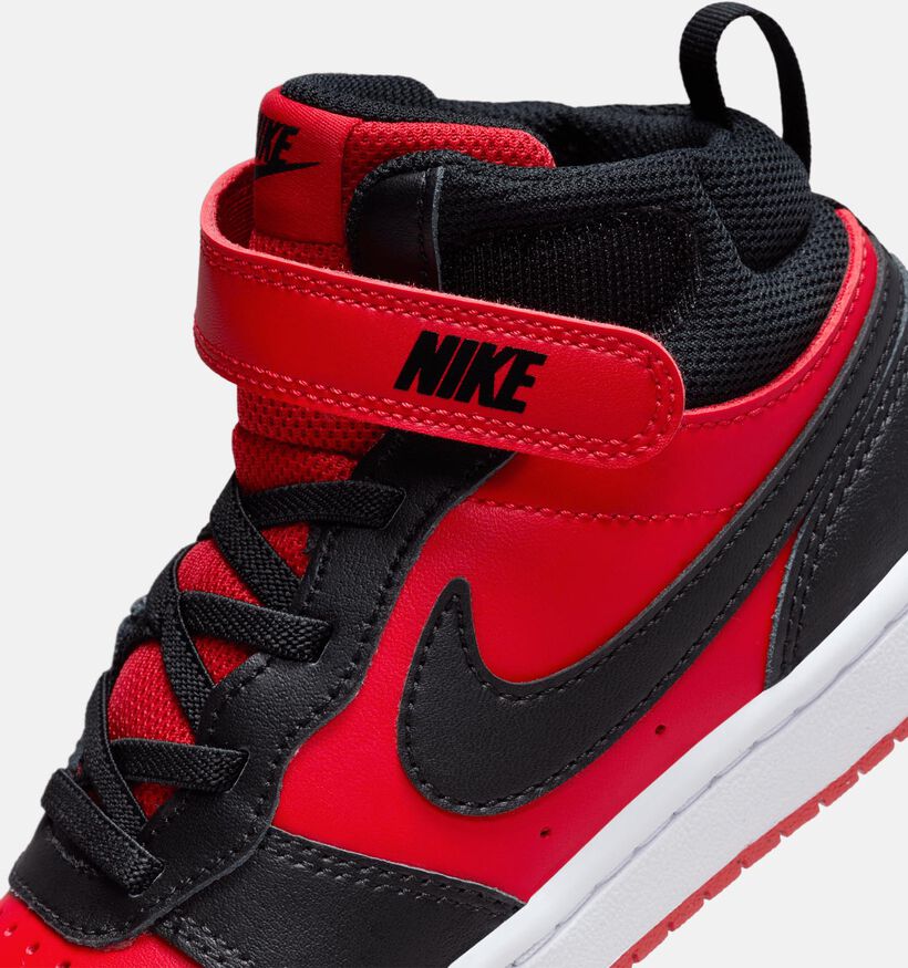 Nike Court Borough MID 2 PS Baskets en Rouge pour filles, garçons (347943)