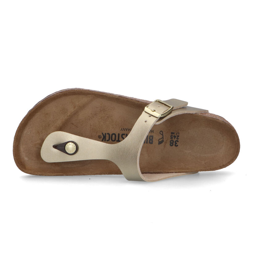 Birkenstock Gizeh Tongs en Or pour femmes (339534)