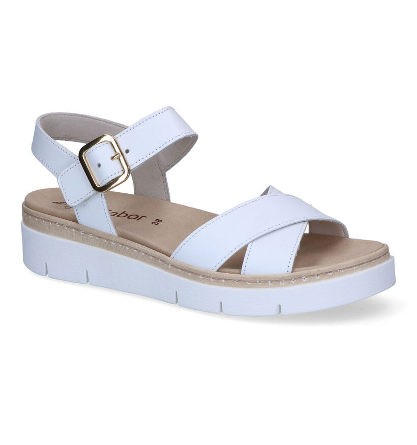 Gabor Beige Sandalen in leer (306586)
