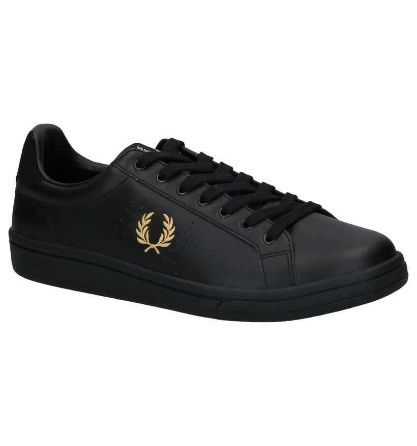 Fred Perry Zwarte Veterschoenen in kunstleer (255370)