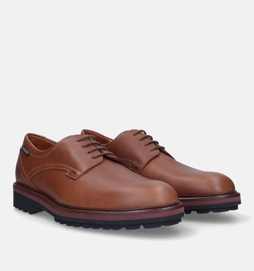 Mephisto Batiste Nevada Chaussures à lacets en Cognac pour hommes (330822) - pour semelles orthopédiques