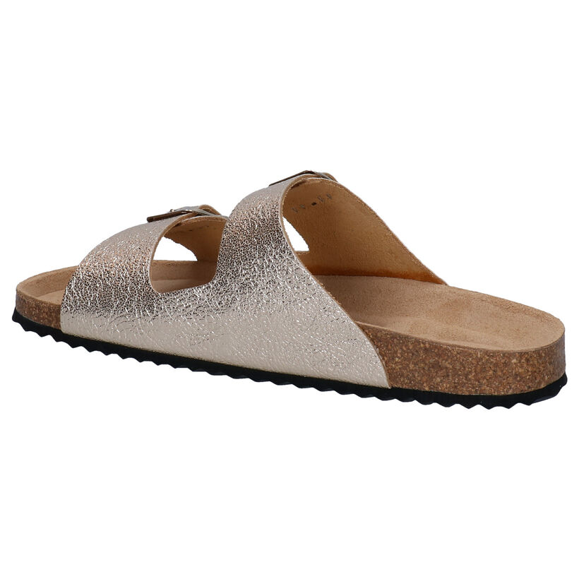 Geox Brionia Goude Slippers in leer (301733)