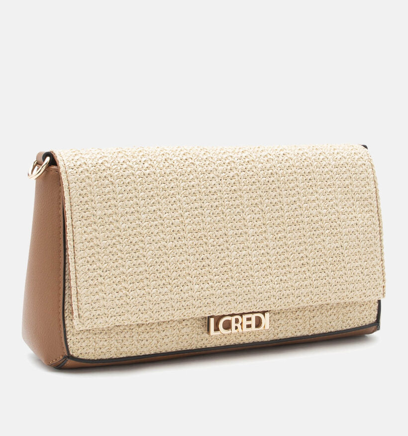 L.Credi Rosalie Sac port&eacute; crois&eacute; en Beige/Marron pour femmes (370936)