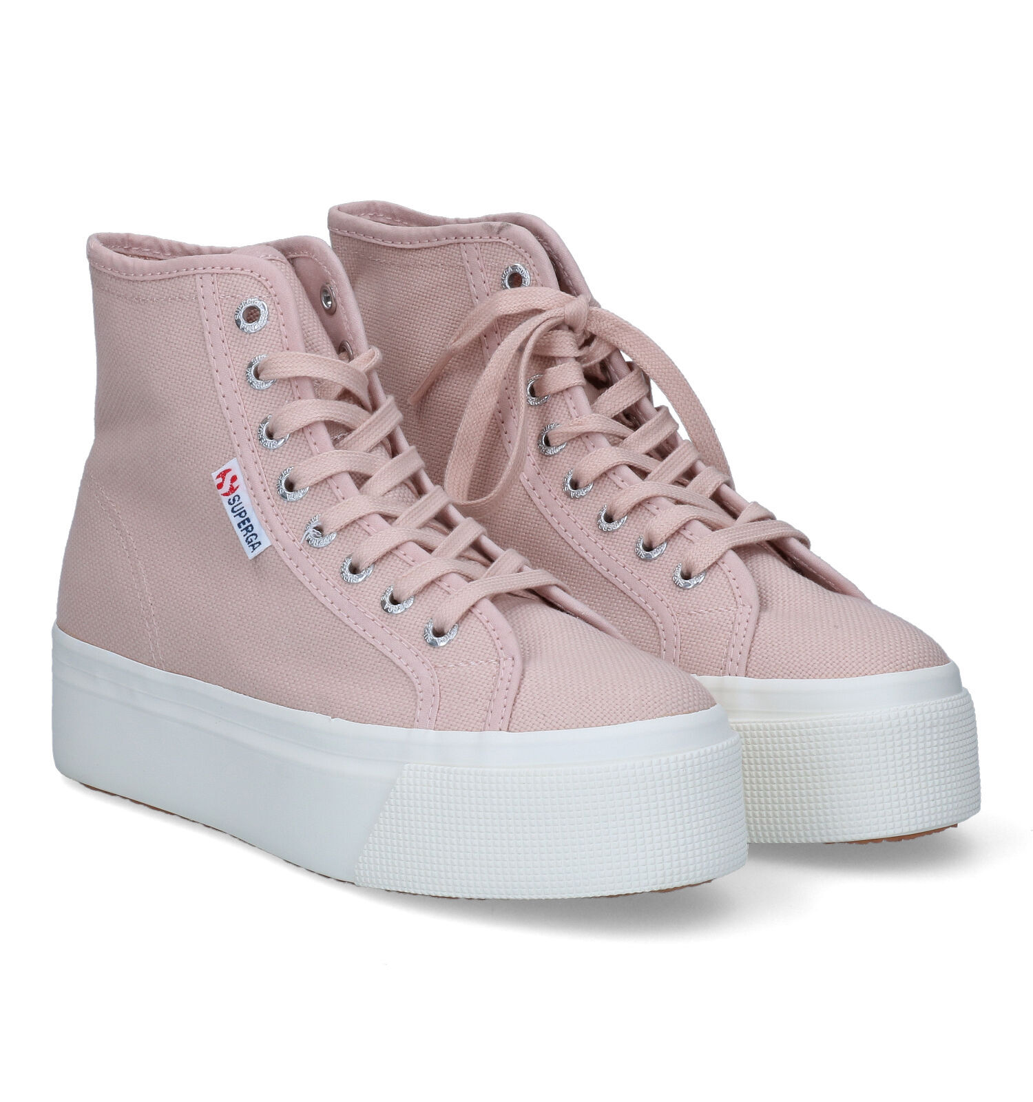 Superga Hi Top Roze Sneakers Dames Sneakers Online op TORFS.BE