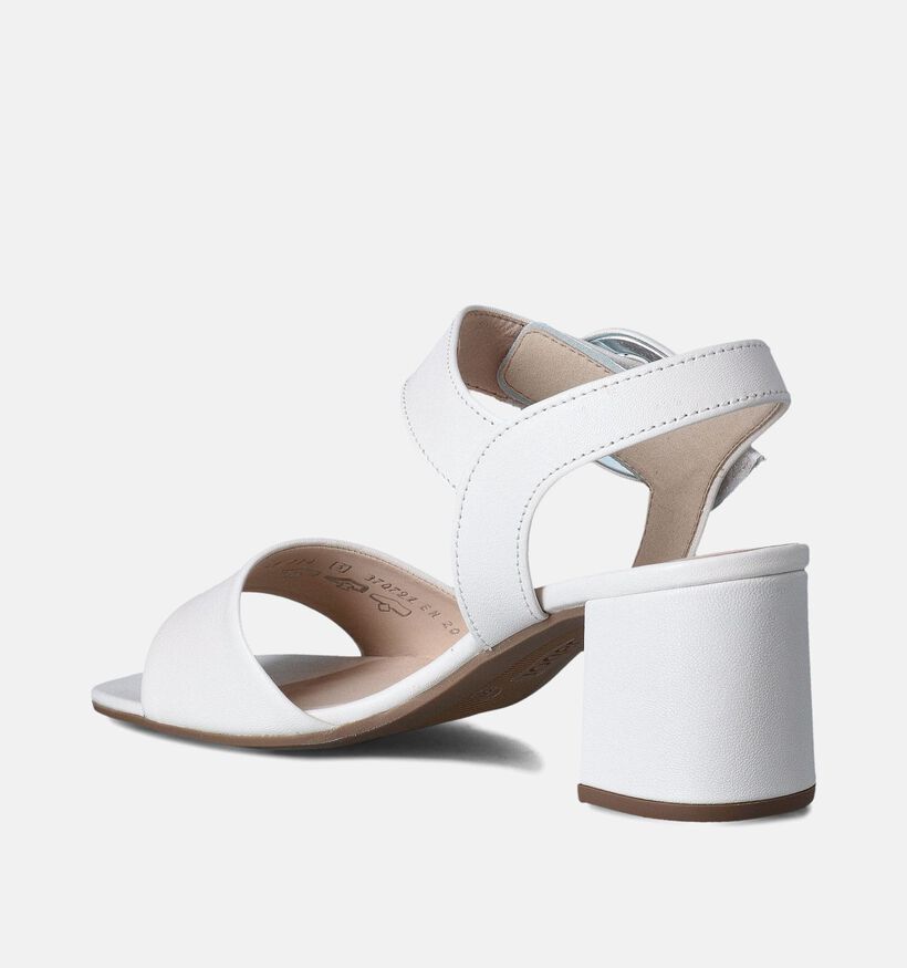Gabor Best Fitting Ecru Sandalen met blokhak voor dames (355015)